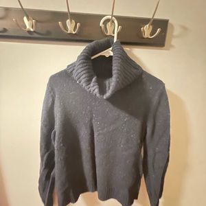 J crew blue turtleneck sweater